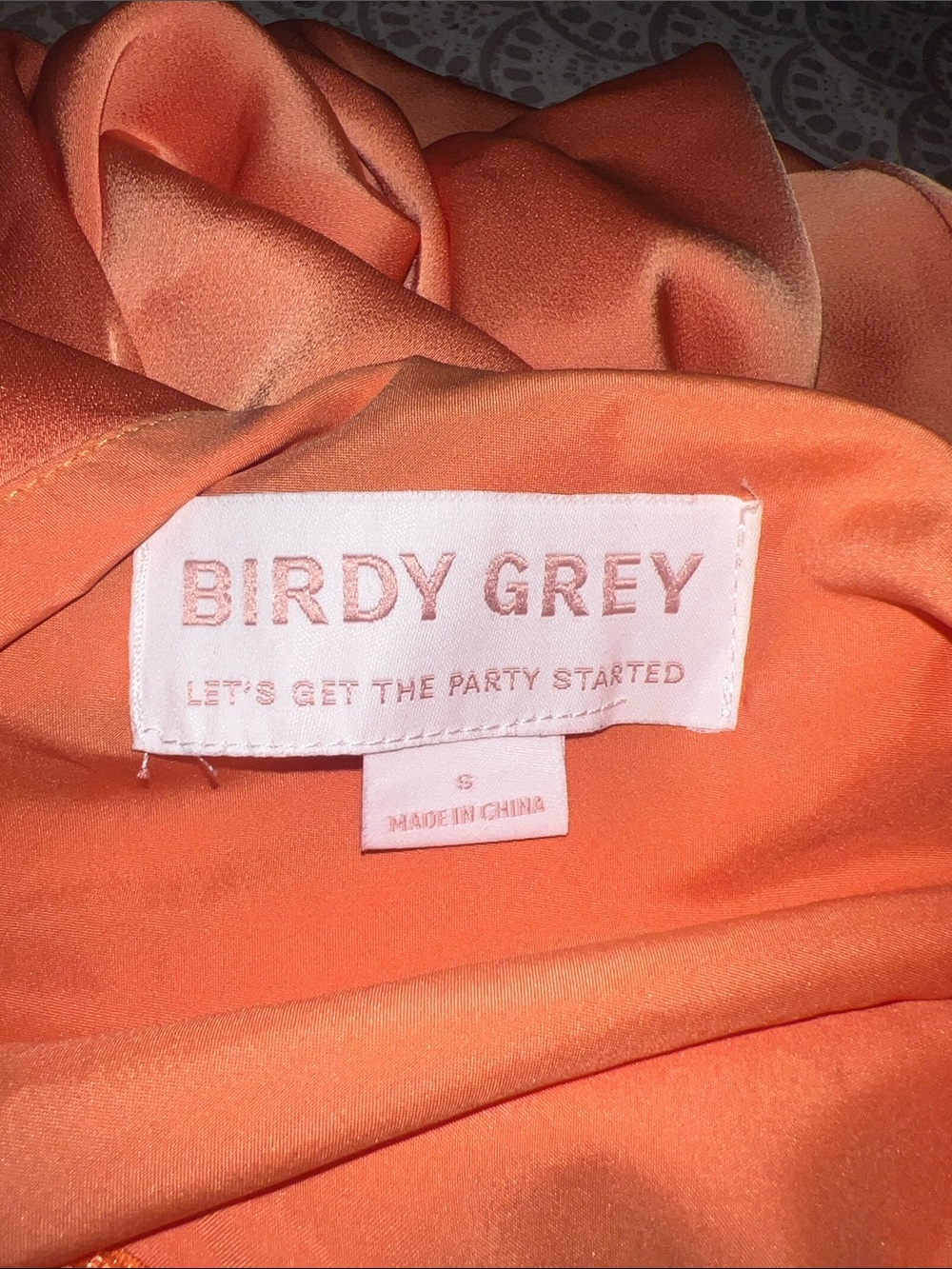 Birdy Grey Coral Orange Maxi Dress - Picture 6 of 6